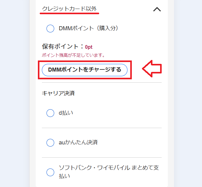 DMMプレミアム支払い方法2